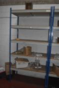 * Bay of Medium Duty Boltless Racking with 5x Shelves and Boards 123x60cm x 245cm high