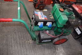 Clarke Power LB105E2 Generator with Lombardini Motor, 110v Outlets, and 240v Three Pin Outlets