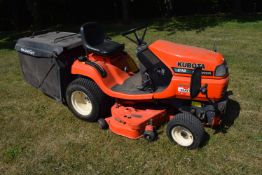 Kubota G18 Diesel Ride-On Lawnmower with Hydraulic Grass Box, and Bolt on Grass Shute, 481 work