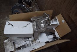Box of Various Stainless Steel Door Handles