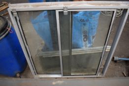 Glass Sliding Door 91x92cm and a Pair of Grey Sliding Door