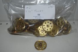 50x Meccano Part #21 1.5” Pulley