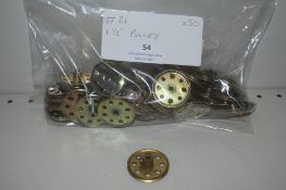 50x Meccano Part #21 1.5” Pulley