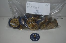 49x Meccano Part #21 1.5” Pulley