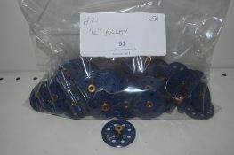 50x Meccano Part #21 1.5” Pulley