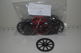 13x Meccano Part #19a Spoked Wheels