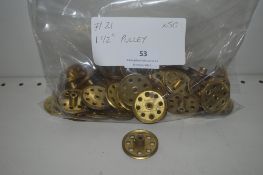 50x Meccano Part #21 1.5” Pulley