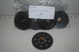 15x Meccano Part #95b Sprocket Wheel
