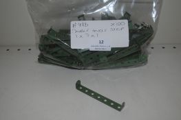 100x Meccano Part #48b Double Angle Strips 1x7x1