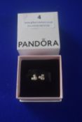 Pair of Pandora Silver Mickey Mouse Ear studs