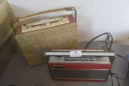 Two vintage radios including Roberts