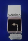 Pandora Rose Gold plated base metal ring with Cubic Zirconia