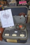 Philips 4 track reel to reel tape recorder plus box of tapes