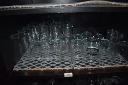 * Contents of Shelf to Include Assorted Bar Glass