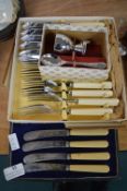 2x Boxed EPNS Cutlery Sets