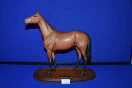 Royal Porcelain Horse Figure of Red Rum