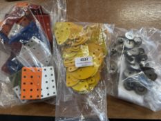 3x Bags of Mixed Meccano Components