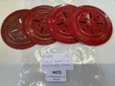 4x Meccano Part #168b Thrust Bearing Toothed Disc