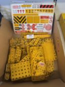 Quantity of Yellow Meccano Components, and Meccano Multi Kit Stickers