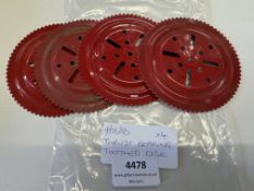 4x Meccano Part #168b Thrust Bearing Toothed Disc
