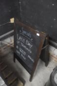 * Wooden A-Frame Chalkboard