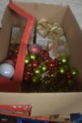 * Box of Assorted Christmas Decorations