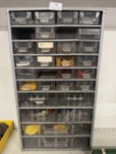 Set of Component Drawers Containing Various Meccano Components