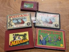 5x Assorted Meccano Outfits (completeness unknown)