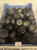 Quantity of Meccano Plastic Wheels (tray not included)