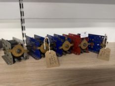 5x Meccano Electric Motors Including 6v, 12v and 20v