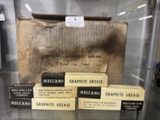 90x Tubes of Meccano Graphite Grease in Original Meccano Commercial Distribution Box