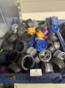 Quantity of Various Meccano Tyres and Wheels (tray not included)