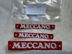 3x Plastic Meccano Strips