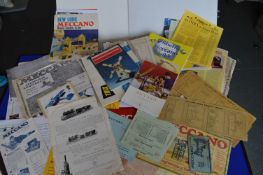 Quantity of Meccano Ephemera Including Advertisements, Paper Clippings, Photographs, etc.