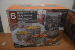 * Signature 6pc Microwavable Bowls with Lids Set