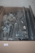 * Box of Assorted Metal Fittings Including Stop Ends, Hangers, Flanges, etc.