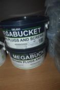 * 2x Tubs of Deligo Brown Plugs & Screws