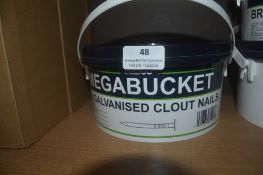 * 2kg Tub of Deligo Galvanised Clout Nails