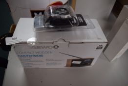 Daewoo DAB/FM Radio, and a Umbro Digital Sports Watch