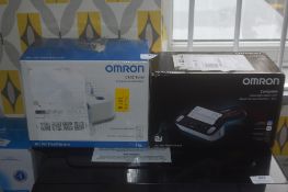 * Omron C102 Compressor Nebuliser & Automatic Arm Blood Pressure Monitor plus ECG
