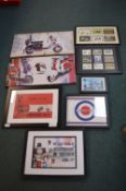Eight pictures with photos scenes of Lambretta material