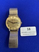 Accurist Gold Plated Shock Master 17 Jewels Wristwatch
