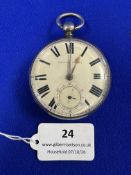 925 Sterling Silver Pocket Watch ~163g total