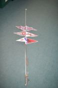 Lambretta aerials with Union Jack, The Jam etc