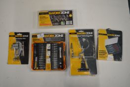 Work Zone Hobby Knife Set, Hobby Vice, Diamond File Set, etc.