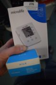 * Micro Life BPB1 Standard Blood Pressure Monitor, and a Aile Pulse Oximeter