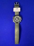 Naviforce Men’s Military Green Analog-Digital Sports Wristwatch