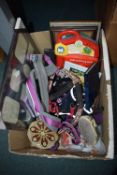 Box of Photo Frames, Dog Harnesses, Toys, Ornaments, etc.