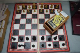 Vintage Jacks & Taunton Chess Set