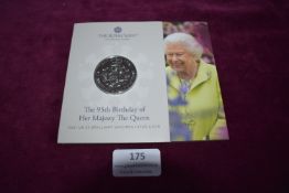 Royal Mint 2021 Queen Elizabeth II 95th Birthday £5 Brilliant Uncirculated Coin – An official